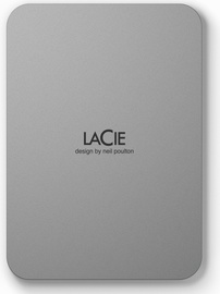 Cietais disks Lacie Mobile Drive V2 STLP2000400, HDD, 2 TB, sudraba