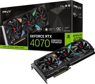 Videokarte PNY GeForce RTX 4070 Super VCG4070S12TFXXPB1-O, 12 GB, GDDR6X