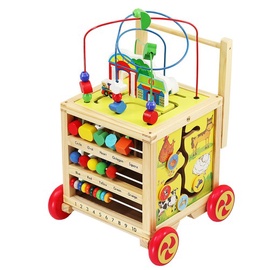 Beebi käimistool Kruzzel Wooden Pusher, mitmevärviline