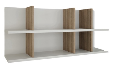 Seinariiul Kalune Design Semen, valge/tamm, 90 cm x 22 cm x 40 cm