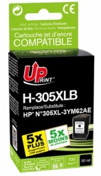 Printera kasetne Uprint H-305XLB-UP, melna, 20 ml