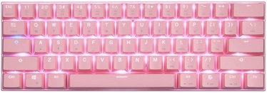 Klaviatūra Motospeed CK62 TKL Red EN, rozā, bezvadu