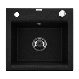 Кухонная раковина Invena Tesalia, гранит, 48 см x 44 см x 16 см