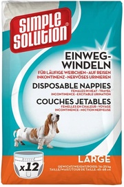 Подгузники для собак Simple Solution Disposable, L, 12 шт.