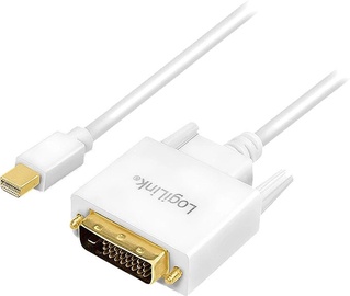 Kaabel Logilink Mini DisplayPort - DVI CV0137, valge, 1.8 m