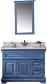 Комплект мебели для ванной Kalune Design Huron 42, синий, 54 см x 105 см x 86 см