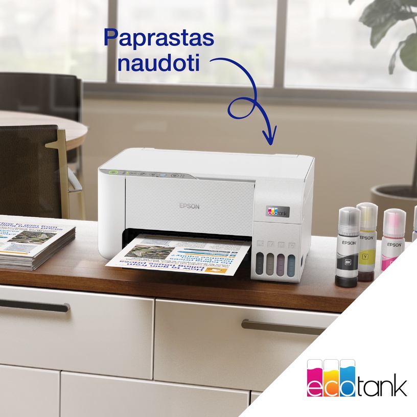 Daudzfunkciju printeris Epson ECOTANK L3276, tintes, krāsains