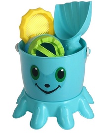 Smilšu kastes rotaļlietu komplekts Octopus, daudzkrāsains, 7 gab.