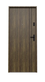 Наружная дверь квартиры Domoletti Classic, левосторонняя, коричневый, 206 x 89 x 5 см