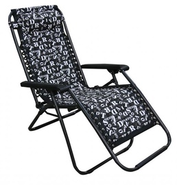 Kėdė Besk, baltas/juodas, 177 cm x 61 cm x 110 cm