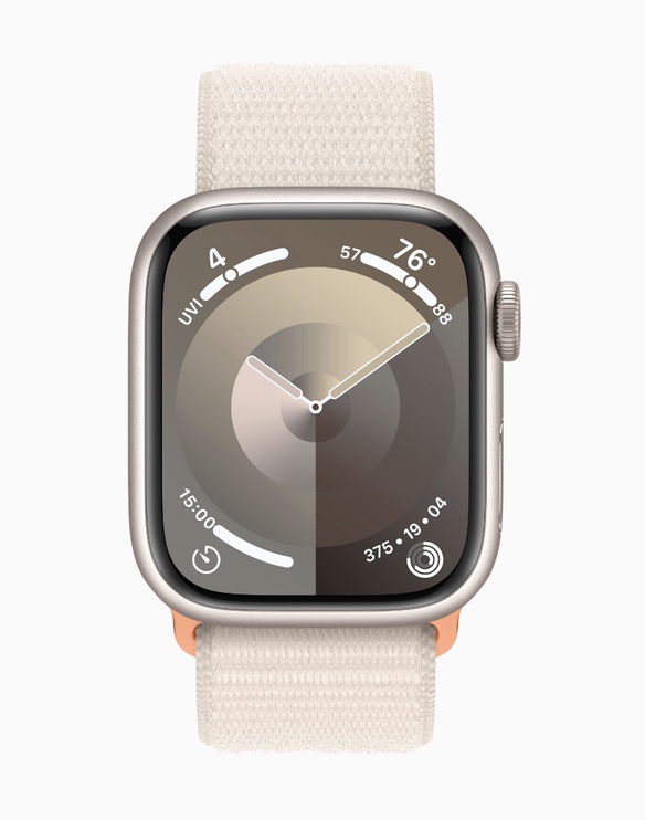 Умные часы Apple Watch Series 9 GPS + Cellular, 41mm Starlight Aluminium Starlight Sport Loop, бежевый