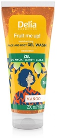 Attīrošs sejas gēls sievietēm Delia Cosmetics Fruit Me Up! Mango, 200 ml, 3+