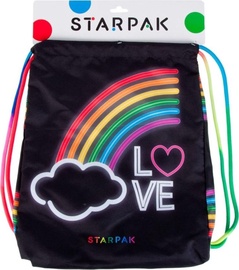 Sporta soma Starpak Rainbow, melna/daudzkrāsaina