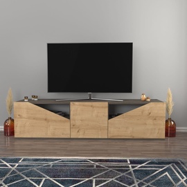 TV-laud Kalune Design Carson, pruun/hele pruun, 35.3 cm x 160 cm x 40 cm