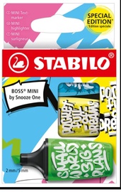 Текстовый маркер Stabilo Boss Mini 107/03-61, 2 - 5 мм, синий/желтый/зеленый, 3 шт.