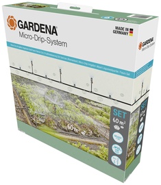 Laistymo sistema Gardena Micro Drip System 60m2 13450-20, plastikas, juoda, 40 vnt.