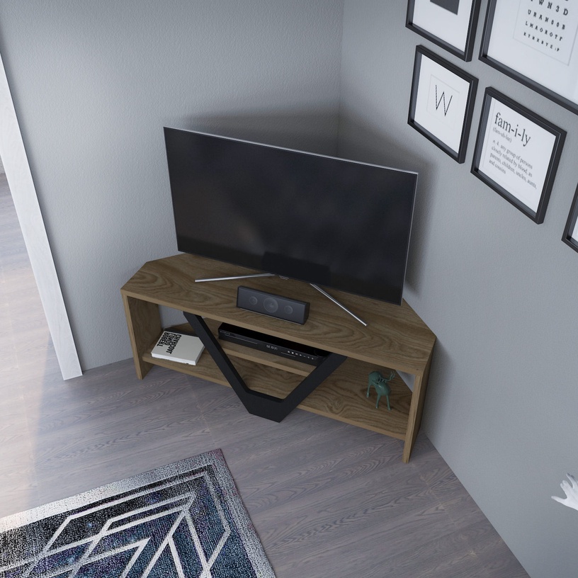 TV-laud Kalune Design Karin, pruun/must, 90 cm x 35 cm x 36.8 cm