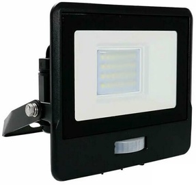 Prožektors V-TAC Floodlight, 20 W, 1510 lm, 6500 °K, IP65, melna