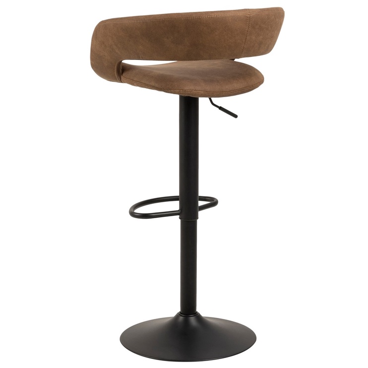 Барный стул Nina, коричневый/черный, 48.5 см x 54.5 см x 104 см