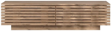 TV-laud Kalune Design Beta Fluto, valge/pähklipuu, 144 cm x 25 cm x 39.5 cm