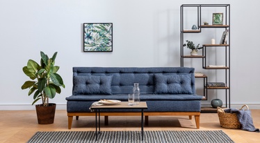 Dīvāns Hanah Home Fuoco Set, tumši zila, 80 x 184 x 80 cm
