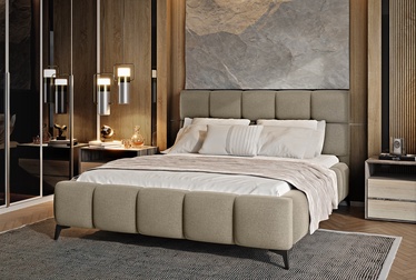 Кровать Mist Vero 18, 180 x 200 cm, бежевый, с решеткой