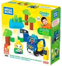 Klucīši Mega Bloks Green Town Charge & Go Bus HDX90, 36 gab.