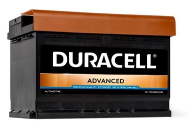Akumulators Duracell Advanced DA 72, 12 V, 72 Ah, 660 A