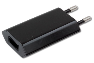 Адаптер Techly, USB 2.0 Type A/Europlug, черный