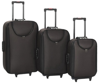 Ceļojumu koferi VLX 3 Piece Set 91872, brūna/melna, 350 x 220 x 440 mm