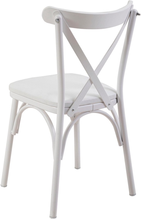Ēdamistabas komplekts Kalune Design OLV-KARE-TK2, balts/koka