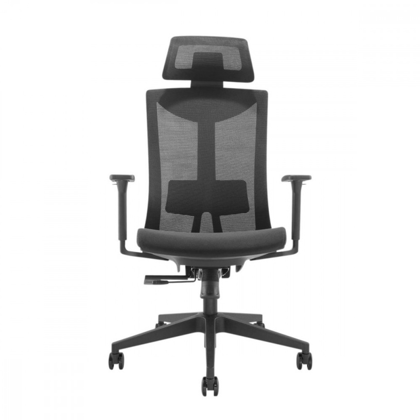 Kontoritool Maclean Ergo Officer ER-414, 49 x 48 x 119.5 - 129.5 cm, must