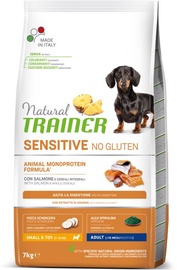 Sausā suņu barība Natural Trainer Sensitive No Gluten, lasis, 7 kg