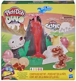 Gēla figūru izgatavošanas komplekts Hasbro Play Doh Slime Dino Crew F1500, daudzkrāsaina