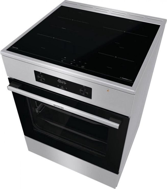 Induktsioonpliit elektriahjuga Gorenje Advanced Line GEIT6C60XPG, roostevaba teras (kahjustatud pakend)
