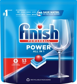 Indaplovių tabletės Finish Power Regular, 53 vnt.