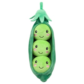Mīkstā rotaļlieta PMS Softlings Pea Food, zaļa, 16 cm