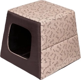 Кровать для животных Hobbydog Pyramid PIRBEK3, коричневый/бежевый, R1