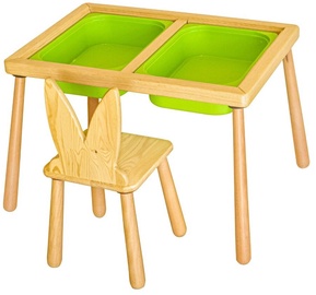Spēļu galds Kalune Design Table and Chairs 109TRS1169, 52 cm, zaļa