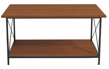 Журнальный столик Kalune Design Würzburg L2030, черный/ореховый, 50 см x 110 см x 50 см