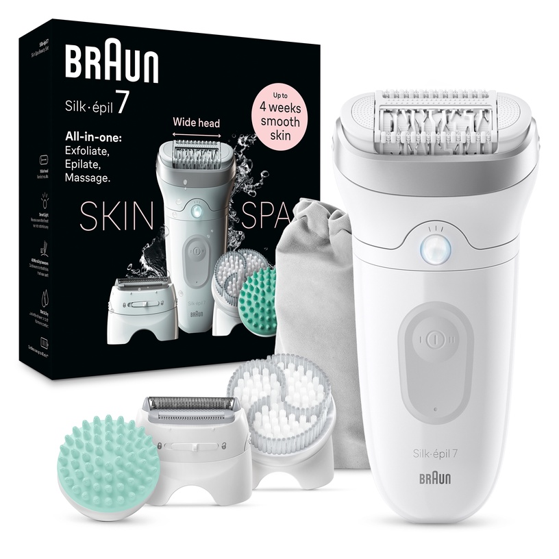 Epilaator Braun Silk•épil 7 SkinSpa SE7-081, valge