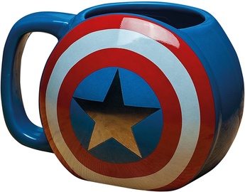 Чашка Paladone Captain America Shield, синий/белый/красный