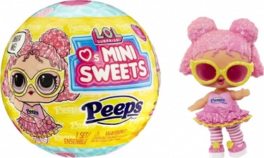 Nuku - kujuke, koos tarvikutega L.O.L. Surprise! Mini Sweets Peeps Fluff Chick 532224, 10 cm