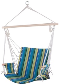 Dārza šūpoles, stiprināms Garden Hammock VRK1970, zila/zaļa