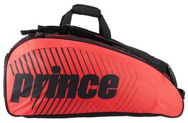 Теннисная сумка Prince 18 Tour, черный/красный, 76 л