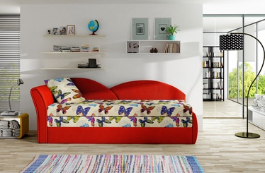 Dīvāns Aga Butterfly 04, Alova 46, daudzkrāsains, 218 x 80 x 77 cm