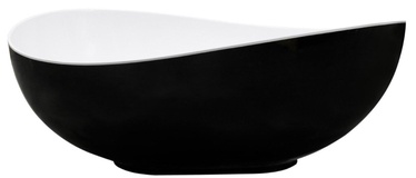 Ванна Besco Siya B&W #WMD-172-SWG, 1000 мм x 1720 мм x 630 мм, овальная