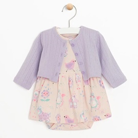 Apģērbu komplekts, klasisks/svinīgs pavasaris/vasara, meitenēm/mazuļiem Cool Club CCG2800370-00, rozā/violeta, 62 cm, 2 gab.