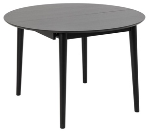 Обеденный стол c удлинением Montreux, черный, 115 - 154 см x 115 см x 75 см
