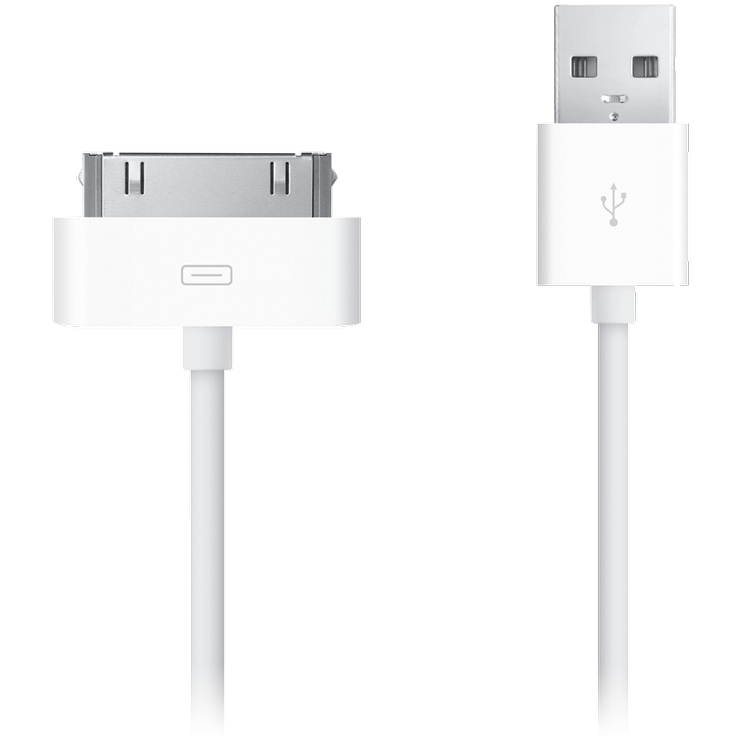 Juhe Apple MA591ZM/C USB Type A Male, 1 m, valge